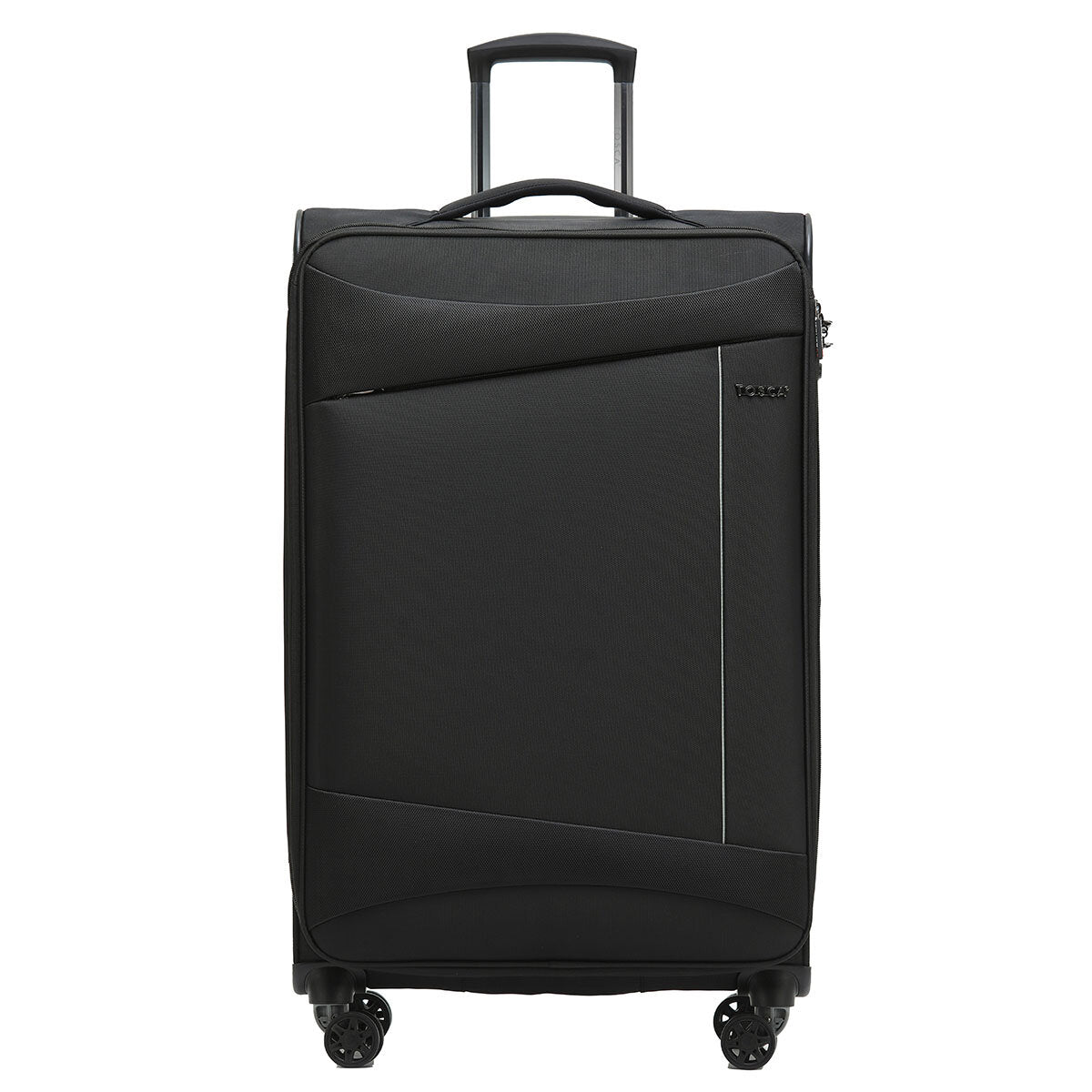 Tosca Flight Softside Luggage 3 Piece Set Black/Grey TCA787-3