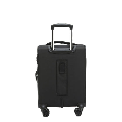 Tosca Flight Softside Luggage 3 Piece Set Black/Grey TCA787-3