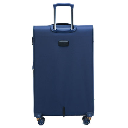 Tosca Flight Softside Luggage 3 Piece Set Navy/Yellow TCA787-3