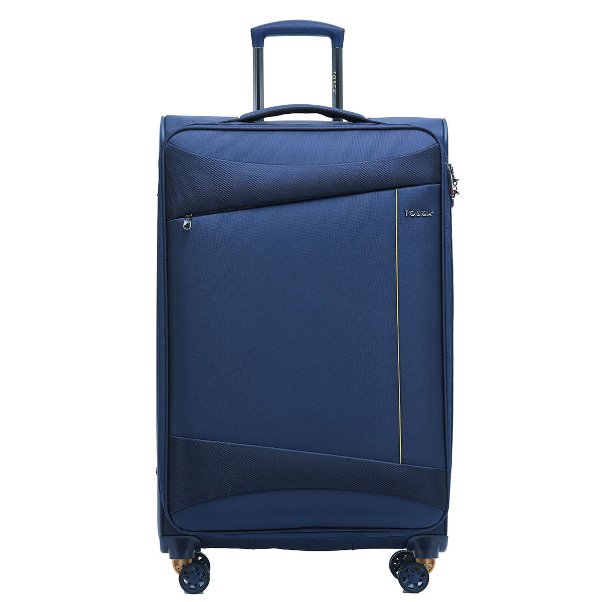 Tosca Flight Softside Luggage 3 Piece Set Navy/Yellow TCA787-3