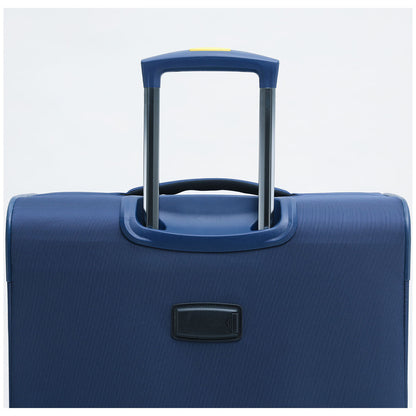 Tosca Flight Softside Luggage 3 Piece Set Navy/Yellow TCA787-3