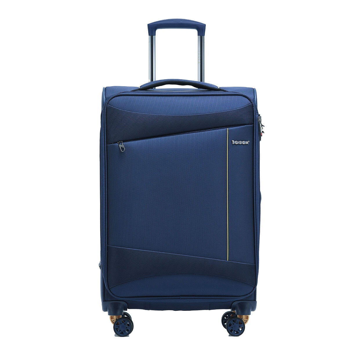 Tosca Flight Softside Luggage 3 Piece Set Navy/Yellow TCA787-3