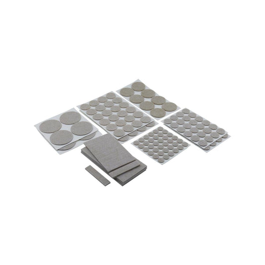 Syneco 188 Piece Assorted Felt Floor Protection - 188 Pads - Noise Reduction - Auzzistore