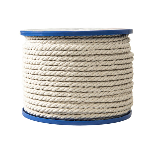 Grunt Macrame Cotton Cord 4mm x 50m - White - 90% Cotton 10% Polyester – view 2 - Auzzistore