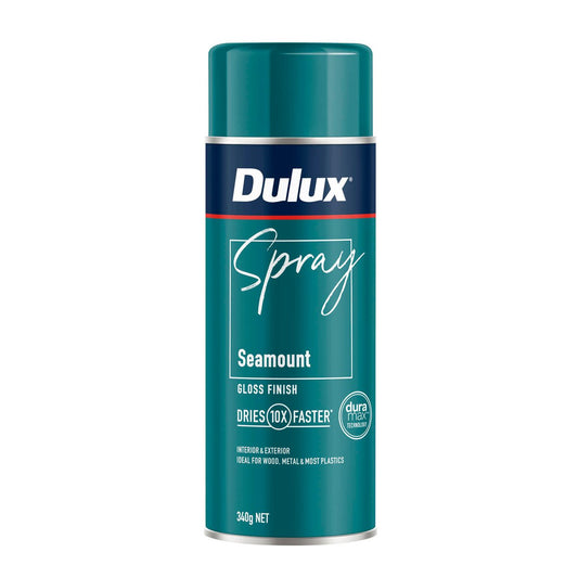 Dulux Spray Paint 340g Gloss Seamount - Fast-Drying - Self-Priming - Durable - Auzzistore