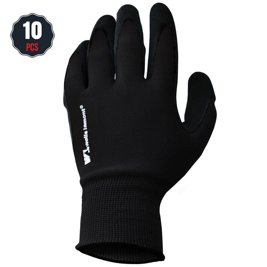 Foam Latex Dipped Work Gloves 10 Pack Medium