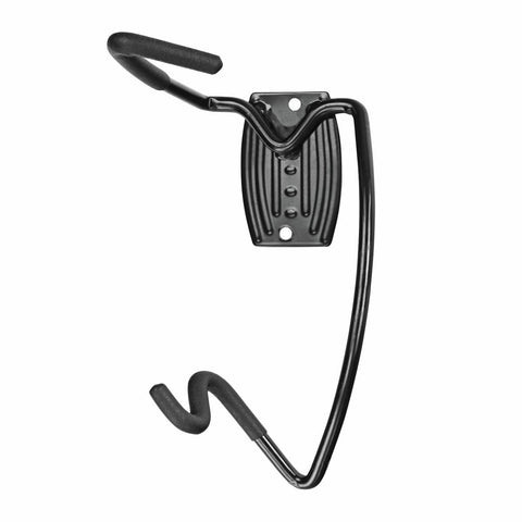 Pinnacle Bicycle Hanger Hook - Steel - 2 Hooks - Gloss Black - Easy Mount - Auzzistore