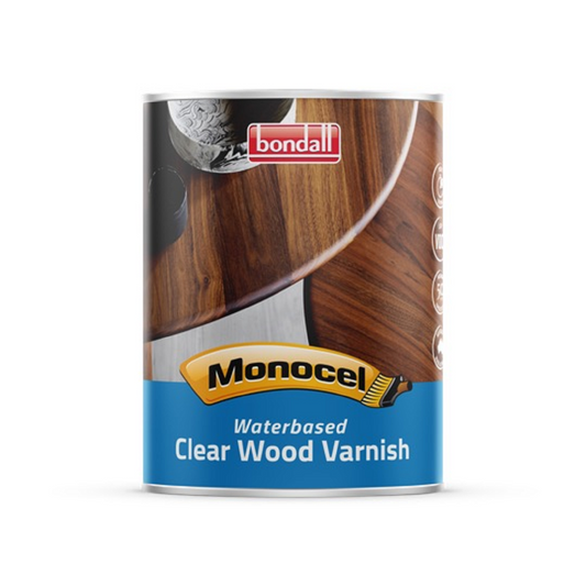 Bondall Waterbased Clear Varnish - 1L - Satin - Low Odour - Auzzistore