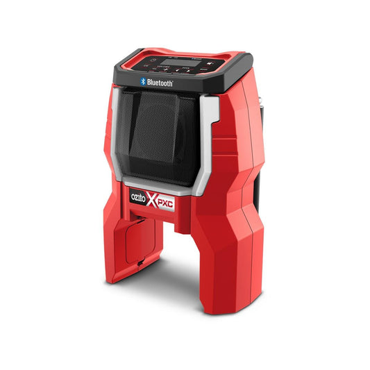 Ozito 18V Cordless Bluetooth Radio PXBRDS 018 - Compact Portable Speaker - Digital Tuning - Phone Storage Holder