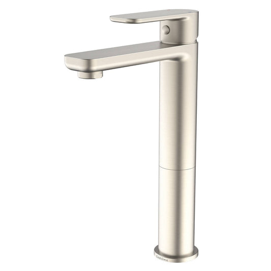 Caroma Luna Basin Mixer - Brushed Nickel - 40mm x 272mm x 215mm - Lead-Free Brass