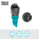 Gardena Micro Irrigation Spray Nozzle 180° - 5 Pack - 2.75 m Range - Black/Turquoise