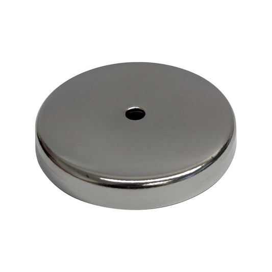 Everhang 50mm Chrome Round Base Magnet Ferrite Durable Low Profile - Auzzistore