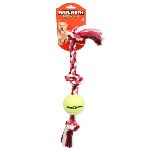 Mammoth 50cm 3 Knot Ball Rope Dog Toy - Durable Poly-Cotton - Oral Health
