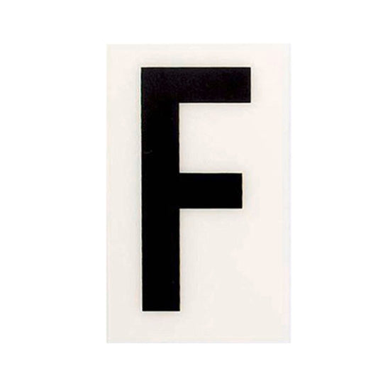 Sandleford Self Adhesive House Letter F - 60mm - White - Durable Polycarbonate