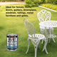 White Knight Rust Guard Black Gloss Epoxy Enamel Paint 1L - UV Resistant, Durable
