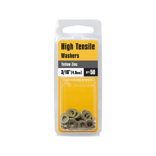 Pinnacle Washers - 3/16" - Steel - Yellow Zinc Finish - 50 Pack – view 2 - Auzzistore