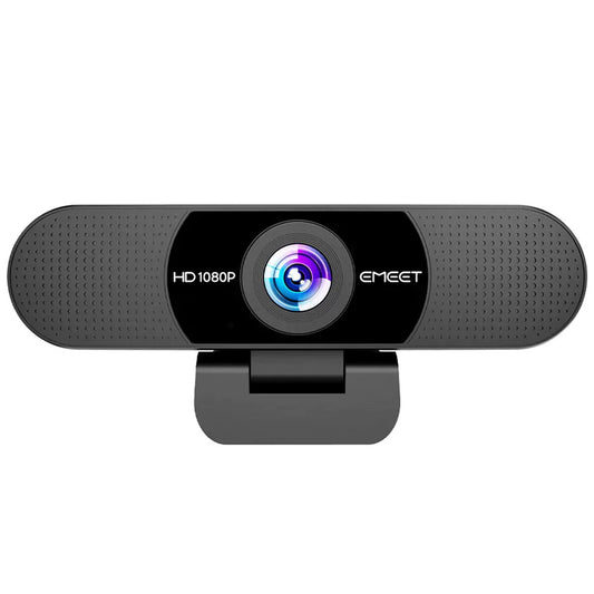 EMEET SmartCam FHD Webcam 1080P Black, 90° FoV, Dual Noise-Canceling Mics