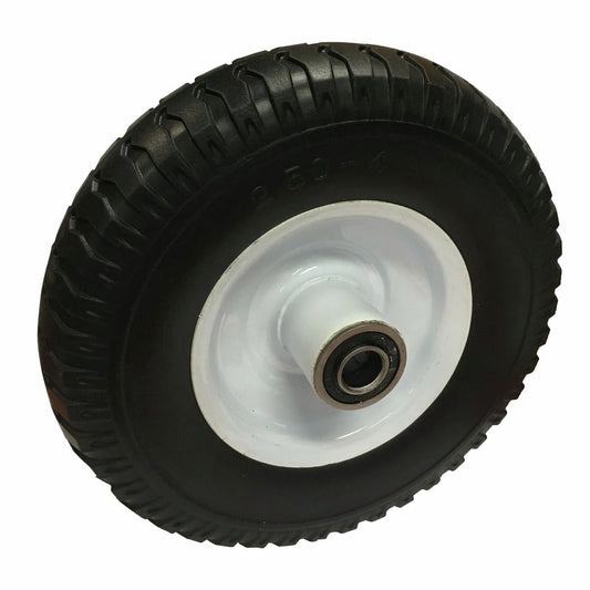 Easyroll 5/8 Inch 250 x 4 Flat Free Wheel - Steel Hub - Puncture Proof - Auzzistore