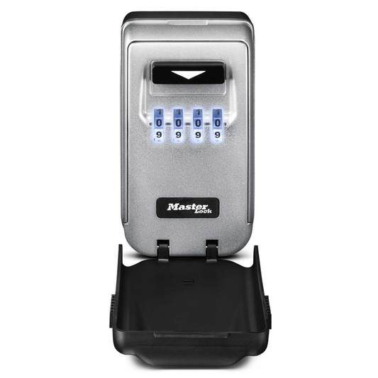 Master Lock Wall Mounted Key Safe - Light Up - 72mm Steel - Durable - Auzzistore