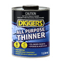 DIGGERS All Purpose Thinner 1L Solvent Paint Cleaner Fast Drying