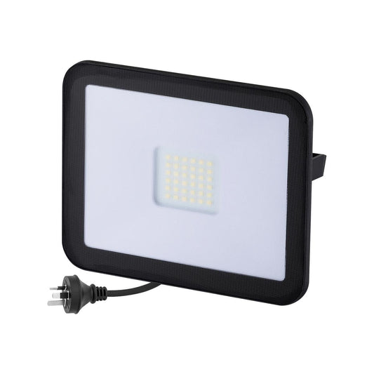 Deta 36W LED Slim Profile Security Flood Light - 3400 Lumens - Black