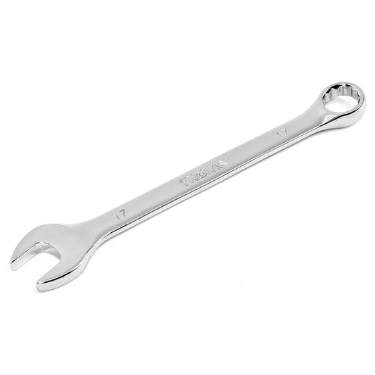 Trojan 17mm Combination Spanner - Polished Chrome Vanadium - High Torque - Lifetime Warranty