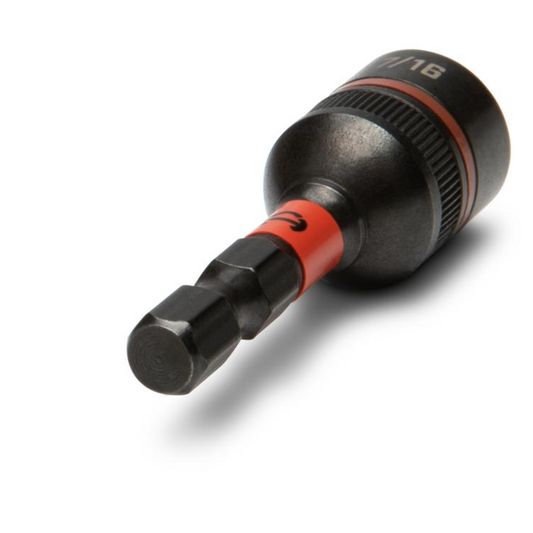 Crescent Bolt Biter Impact Nut Driver and Extractor - 7/16" x 1-7/8" - Durable Chrome-Molybdenum - Bi-Directional Design – view 2 - Auzzistore