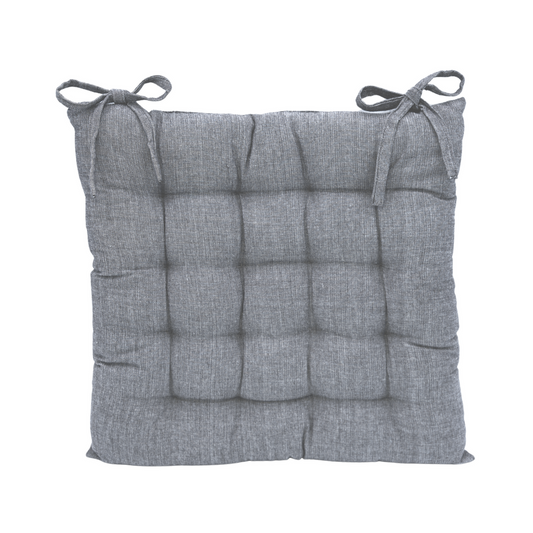 Mojo 44cm Grey Sachin Outdoor Chair Cushion - Universal Fit - UV & Water Resistant