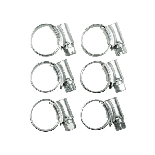 Jflex Hose Clamp 6 Pack - 11-16mm - Zinc-Plated - Durable Fastening - Auzzistore