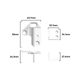 Rolltrak Plastic Door Guide - Combination Floor & Architrave - 52mm - Easy Installation