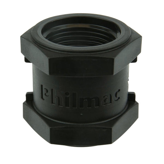 Philmac 1 Inch BSP Thread Pipe Socket - Polypropylene - High Performance - Auzzistore