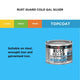 White Knight Rust Guard 100ml Cold Gal Silver Primer Paint - 0.1L - Silver - Rust Protection