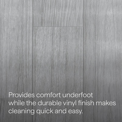 Matpro Vinyl Flooring - 1m x 3m - Dark Wood - Easy To Clean