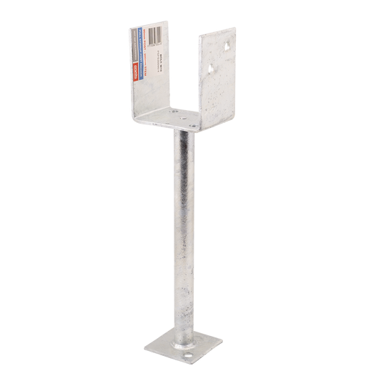 Pryda Full Stirrup Post Anchor 300x90mm M10 - Galvanised Steel - Durable - Auzzistore