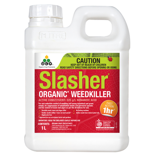 OCP Slasher Weedkiller Concentrate 1L Organic Fast Action Safe - Auzzistore