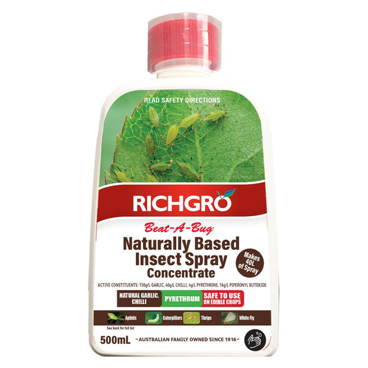 Richgro Beat-A-Bug Naturally Based Insecticide Spray 500ml Liquid - Auzzistore