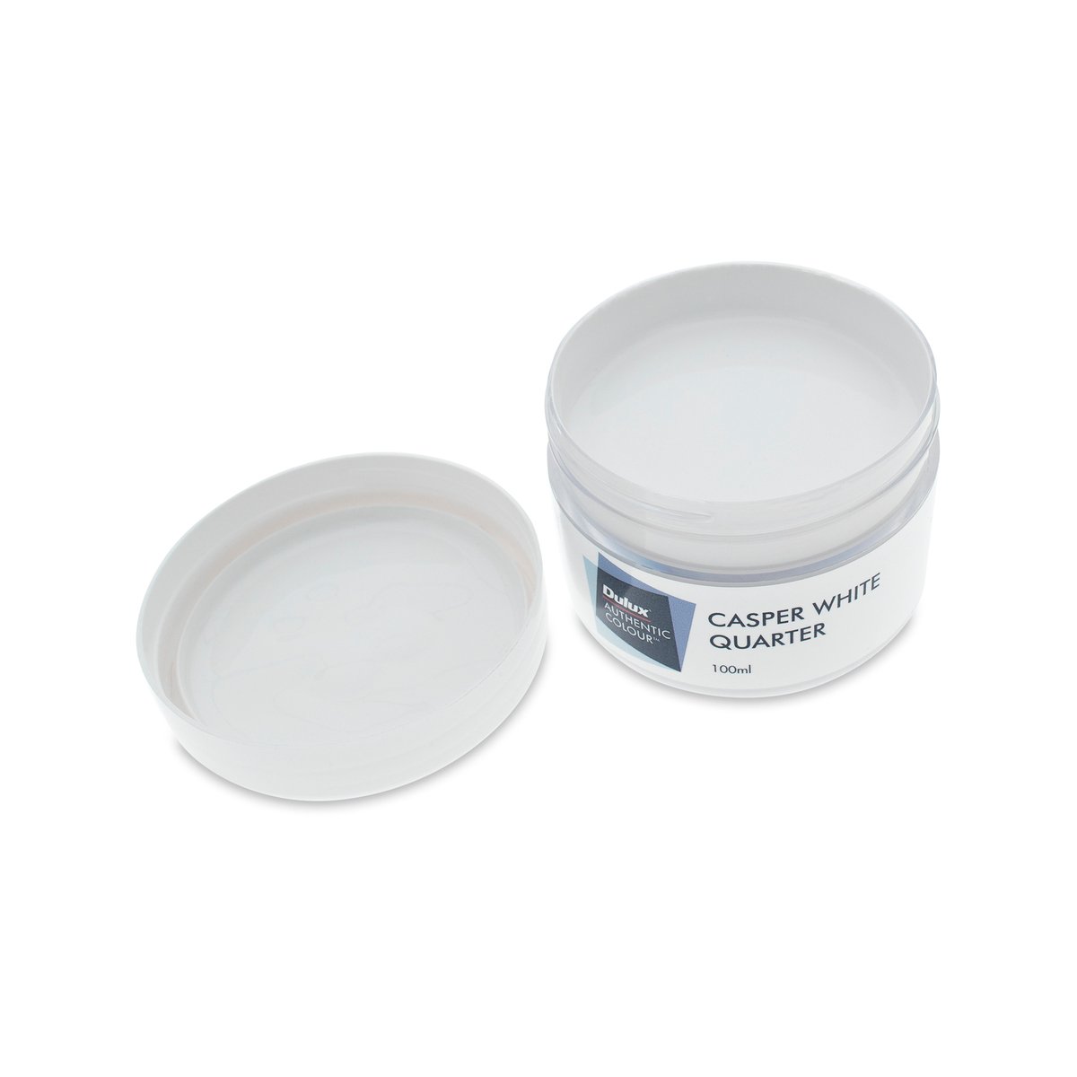 Dulux Casper White Quarter Sample Pot 100ml Water Based Low Sheen