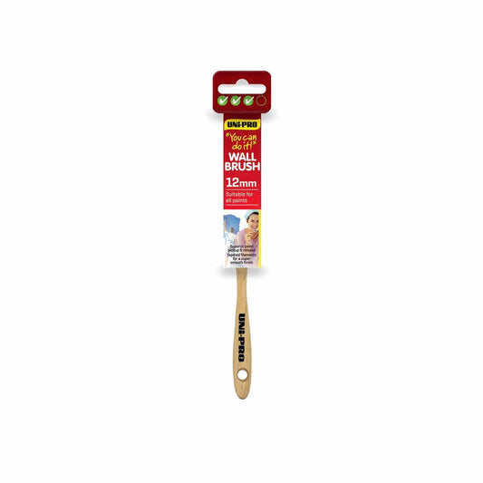 Uni Pro Wall Brush - 12mm - Synthetic - Smooth Finish - Auzzistore