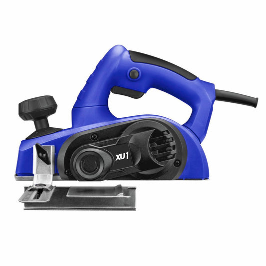 xu1 600W Planer - 82mm Planing Width - 2mm Depth - Blue/Black/Silver