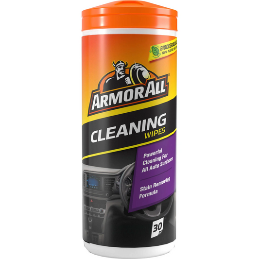 Armor All Cleaning Wipes 30 Pack - 84mm x 220mm - Kills 99% Germs - Hygienic Clean