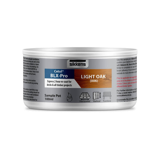Sikkens Light Oak Cetol Blx Pro 100ml Water Based Timber Stain - Auzzistore