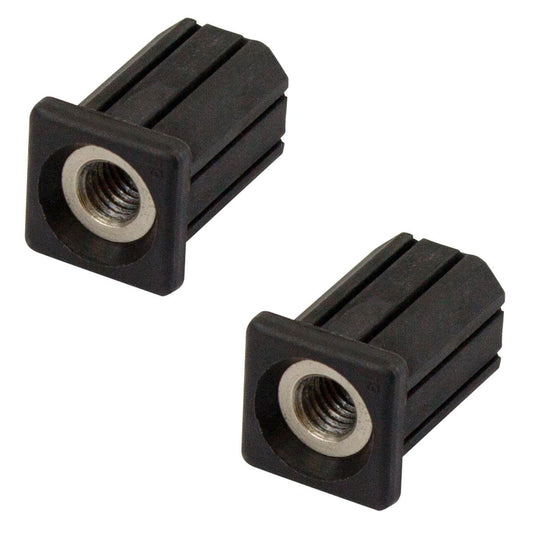 Richmond Square Threaded Tube Insert M8 19mm Zinc Plated 2 Pack - Auzzistore