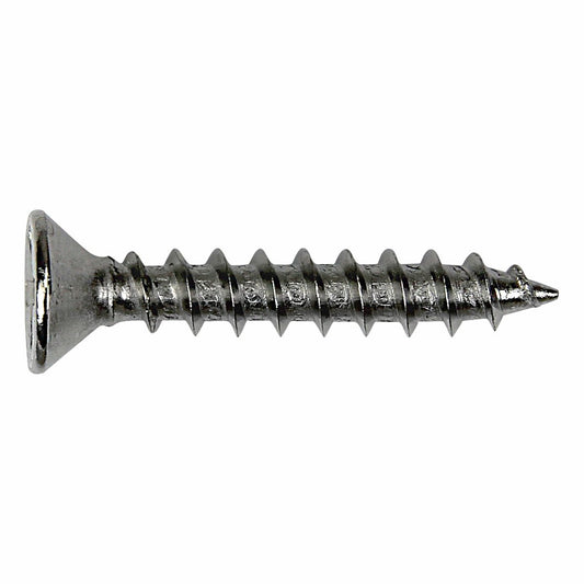 Otter Satin Chrome Hinge Screws 8 x 25mm - 16 Pack – view 2 - Auzzistore