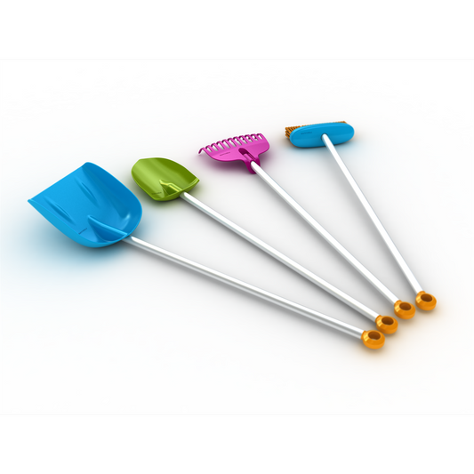 Fiskars Kids Spade - Durable Fibre Reinforced Plastic - Lightweight Aluminium - Comfortable Grip – view 2 - Auzzistore