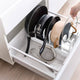 EzyStorage White Expanding Cookware Organiser - 36-58cm - 6 Dividers