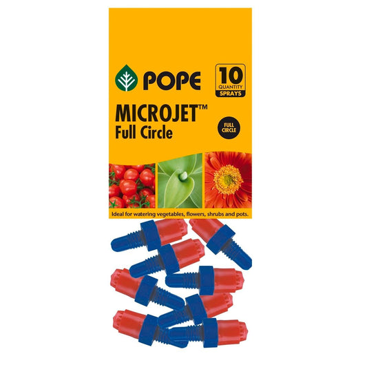 Pope Micro Full Circle Jet Spray 10 Pack - Polypropylene - 40 L/h - Ideal for Garden Beds - Auzzistore