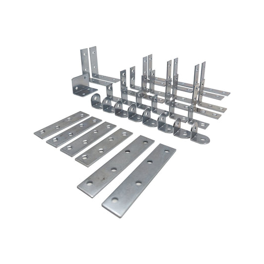 Syneco Angle Bracket Multi Pack - 38 Pieces - Rust-Resistant Steel - 135mm x 190mm x 30mm – view 2 - Auzzistore