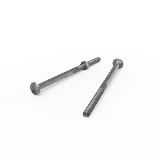 Zenith M10 x 200mm Hot Dip Galvanised Cup Head Bolts Nuts Each - Auzzistore