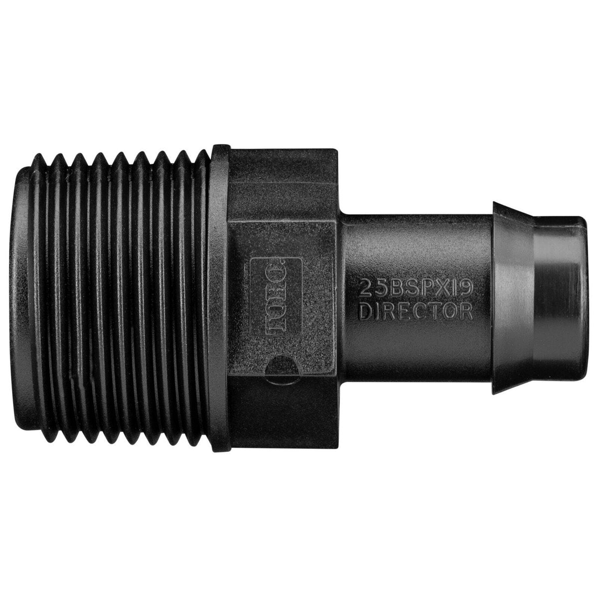 Toro 19mm Tail x 25mm BSP Male Poly Director - 19mm - Poly - UV Stabil ...
