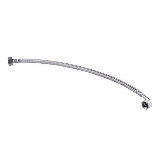 Kinetic 600mm Stainless Steel Flexible Braided Hose Bent Elbow Water Connector - Durable - Corrosion Resistant
